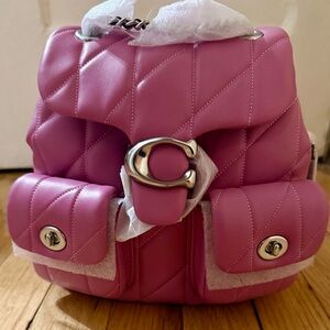 Coach Fuchsia Tabby Backpack NWT